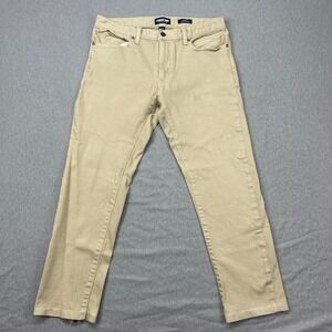 Lands' End Khaki Pants Men's Size 33x29 Square Rigger‎ Slim Fit